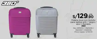 Tottus Maleta Dura Con Bolsillo oferta