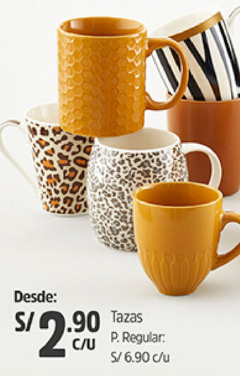 Plaza Vea Tazas oferta