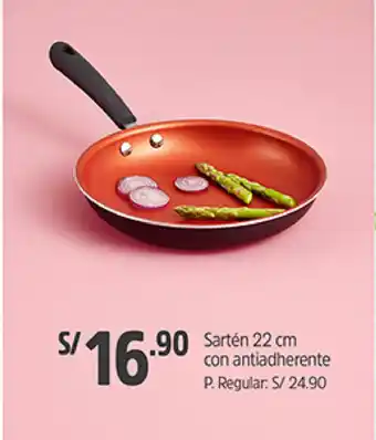Plaza Vea Sartén 22 Cm Con Antiadherente oferta