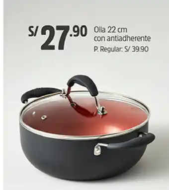 Plaza Vea Olla 22 Cm Con Antiadherente oferta