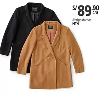 Plaza Vea Abrigo Damas oferta