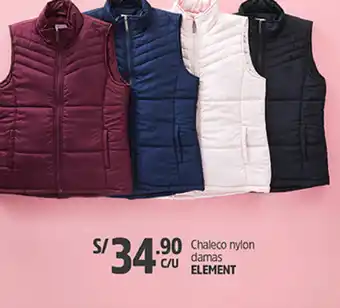 Plaza Vea Chaleco Nylon Damas oferta