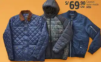Plaza Vea Casacas Nylon Moda oferta