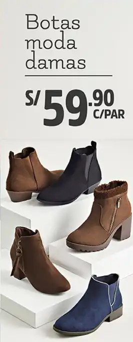 Plaza Vea Botas Moda Damas oferta