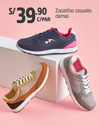 Plaza Vea Zapatillas Casuales Damas oferta