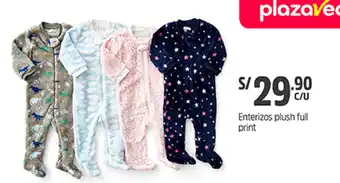 Plaza Vea Enterizos Plush Full Print oferta