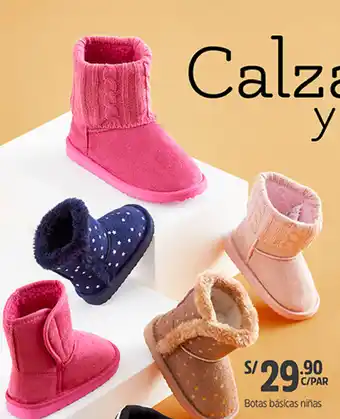 Plaza Vea Botas Básicas Niñas oferta