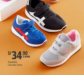 Plaza Vea Zapatillas Casuales Niños oferta