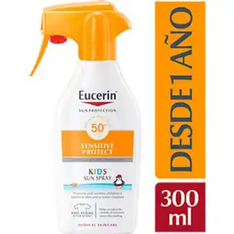 Mifarma Protector solar en spray para niños eucerin trigger sensitive protect fps50+ - frasco 300 ml oferta