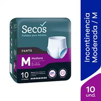 Mifarma Pañales para adultos secos pants talla m - bolsa 10 un oferta