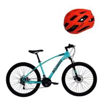 Tai Loy Bicicleta acero aro 26 tn disco mecanico + casco mtb rojo l oferta
