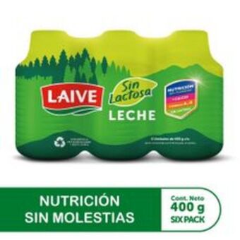 Metro Sixpack leche concentrada sin lactosa laive botella 400g oferta