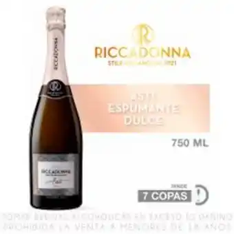 Metro Espumante dulce riccadonna asti botella 750ml oferta