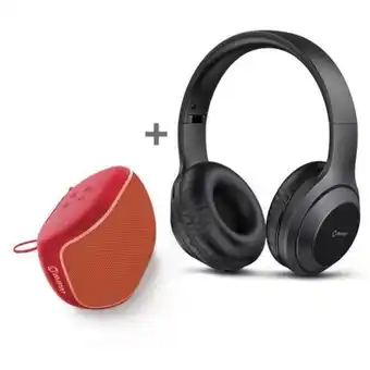 Hiraoka Parlante portátil c/ bluetooth miray pmbt-53r + audífono bluetooth miray am-17bt-n oferta