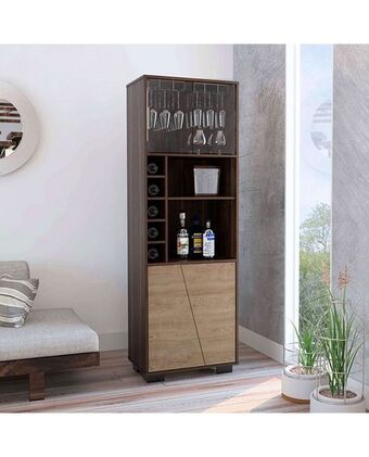 Tiendas EFE Mueble bar alto fraktal - / miel oferta