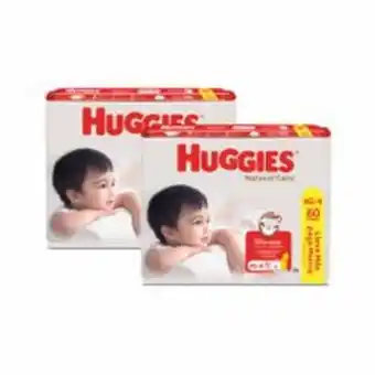 Metro Pack x2 pañales huggies natural care xg 60un. oferta