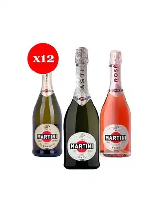 Sumon Licores Espumante martini asti 750ml x4 + martini rose 750ml x4 + martini prosecco 750ml x4 oferta