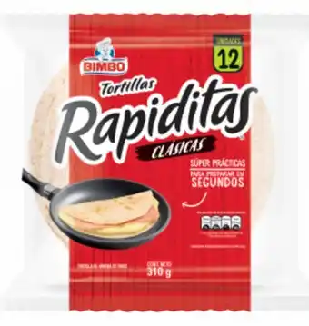 Freshmart Tortillas clásicas rapiditas bimbo - envase 310 gr - unidad oferta