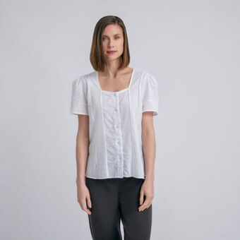 Fina Perú Blusa juana blanco oferta