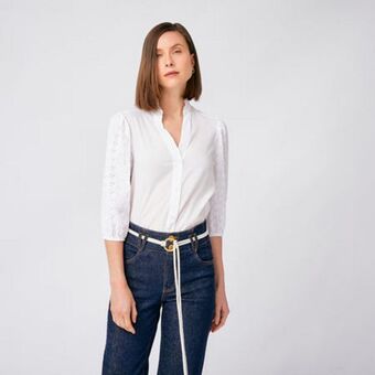 Fina Perú Blusa inmaculada hueso oferta