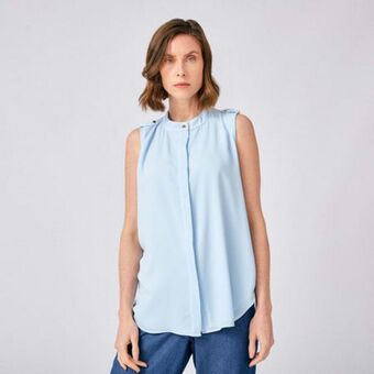 Fina Perú Blusa zafiro celeste oferta