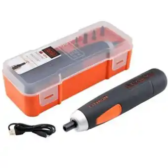 Maestro Atornillador 4v inalámbrico + 4 accesorios bd40k4 black+decker oferta