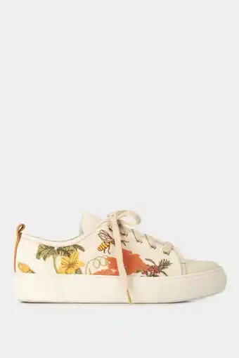 Vélez Zapatillas de cuero para mujer bordado oferta