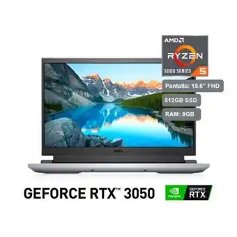 Hiraoka Laptop dell g15 5515 56tc7 15.6" amd ryzen 5 5600h 512gb ssd 8gb ram oferta