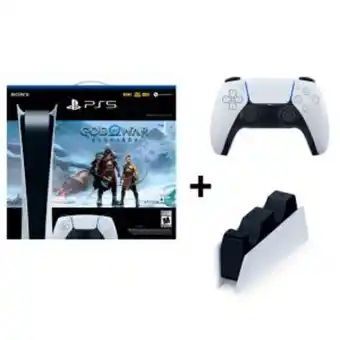 Phantom Playstation 5 consola (digital) + god of war ragnarok + mando dualsense blanco + cargador de mandos oferta