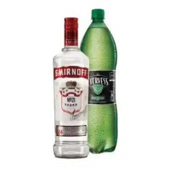 Freshmart Pack vodka smirnoff red 700ml + ginger ale evervess - botella 1.5 l - unidad oferta