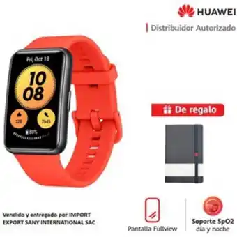Linio Smartwatch huawei new watch fit rojo + r... oferta