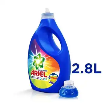 Tottus Detergente líquido ariel revitacolor 2.8 l - botella 2.8l oferta