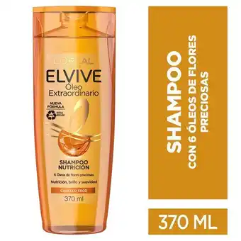Tottus Shampoo óleo extraordinario elvive 370 ml - envase 370ml oferta