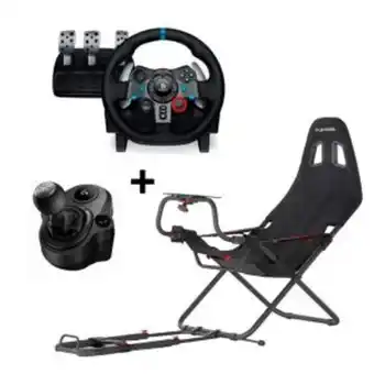 Phantom Playseat challenge actifit silla simulador para carreras + timón logitech g29 + driving force palanca de cambios oferta