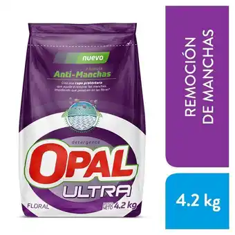 Tottus Detergente en polvo opal ultra anti mancha floral 4.2 kg - bolsa 4.2 kg oferta