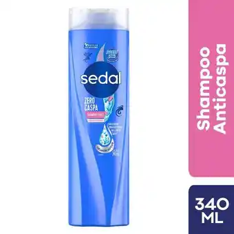 Tottus Shampoo 2 en 1 sedal zero caspa multivitaminas 340 ml - envase 340 ml oferta