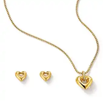 Ésika Estuche collar + aretes love trend oferta