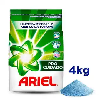 Tottus Detergente en polvo ariel pro cuidado bolsa 4 kg - bolsa 4kg oferta