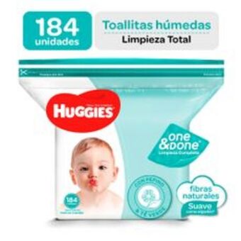 Metro Toallitas húmedas huggies one & done 184un oferta