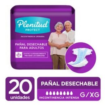 Mifarma Pañal adulto plenitud protect talla g/xg - bolsa 20 un oferta