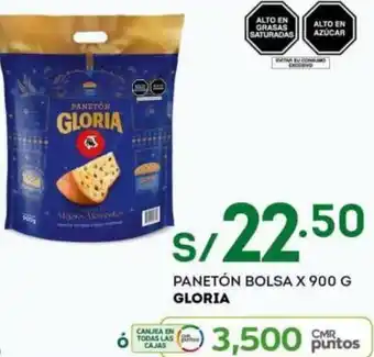 Panetón Bolsa 900g Gloria