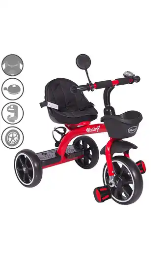 Tiendas EFE Triciclo pedal ebaby cenit 382 red oferta