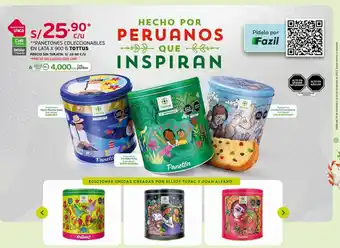 Tottus Tottus Panetones Coleccionables En Lata x 900g Tottus oferta