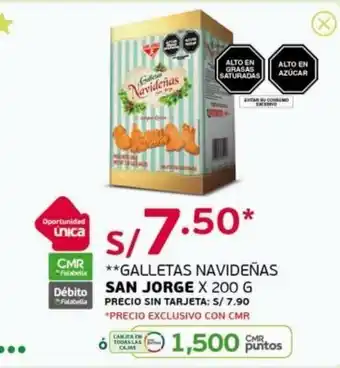 Tottus San Jorge Galletas Navideñas x 200g oferta