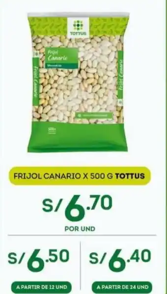 Tottus Tottus Frijol Canario x 500g oferta