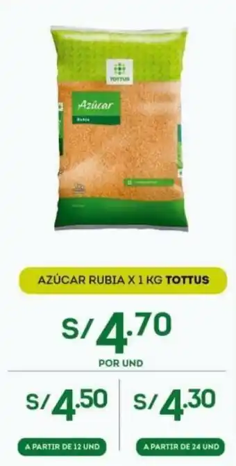 Tottus Tottus Azucar Rubia x 1 kg oferta