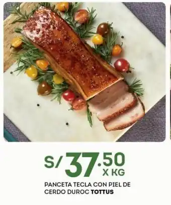 Tottus Tottus Panceta Tecla con Piel de Cerdo Duroc oferta