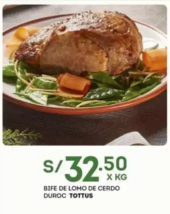 Tottus Tottus Bife de Lomo de Cerdo Duroc oferta