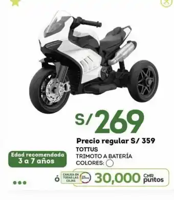 Tottus Tottus Trimoto a Bateria oferta