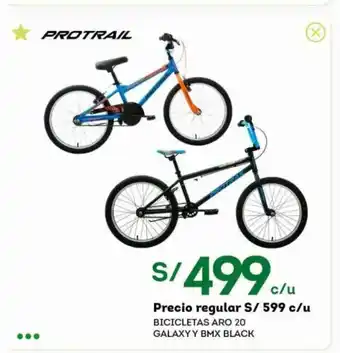 Tottus Bicicletas Aro 20 Galaxy BMX Black oferta